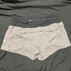 Womens lululemon shorts. I wear a small and they are small on me.